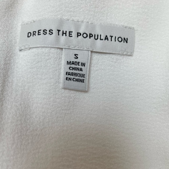 NEW Dress the Population Iris Gown in Off White - Picture 5 of 13